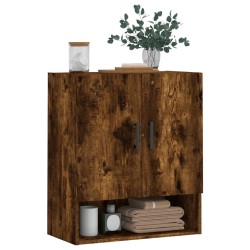 Armoire murale chêne fumé 60x31x70 cm bois d'ingénierie 617182617182