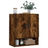 Armoire murale chêne fumé 60x31x70 cm bois d'ingénierie 617182617182