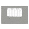 Mur de tente de fête 2 pcs 300 x 195 cm Gris clair PE et acier 617183617183