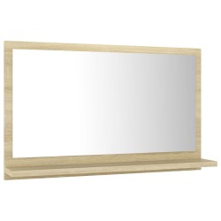 Miroir salle de bain Chêne sonoma 60x10,5x37 cm Bois ingénierie 617184617184