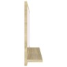 Miroir salle de bain Chêne sonoma 60x10,5x37 cm Bois ingénierie 617184617184