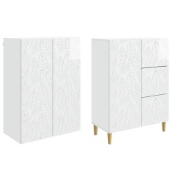2 pcs Blanc brillant 617185617185