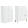 2 pcs Blanc brillant 617185617185