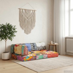 Coussin de canapé palette Multicolore Tissu Patchwork  617191617191