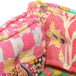 Coussin de canapé palette Multicolore Tissu Patchwork  617191617191