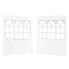 Mur de tente de fête 2 pcs 200 x 195 cm Blanc PE et acier 617192617192