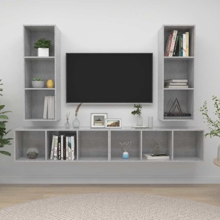 | Meuble TV mural | Montage mural 4 pcs 37 x 37 x 107,5 cm 617193617193