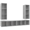 | Meuble TV mural | Montage mural 4 pcs 37 x 37 x 107,5 cm 617193617193