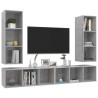| Meuble TV mural | Montage mural 4 pcs 37 x 37 x 107,5 cm 617193617193
