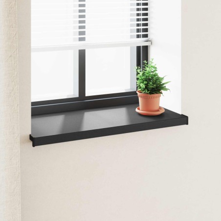 Appui de fenêtre Noir avec grain de bois 100 x 40 x 4,5 cm PVC 617196617196