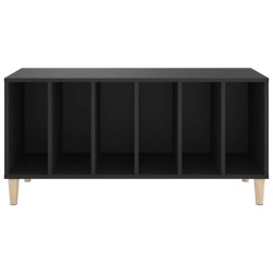 Armoire à disques noir 100x38x48 cm bois d'ingénierie 617199617199