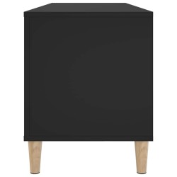Armoire à disques noir 100x38x48 cm bois d'ingénierie 617199617199