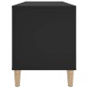 Armoire à disques noir 100x38x48 cm bois d'ingénierie 617199617199