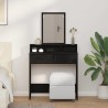 Table de Toilette Chêne noir 79 x 41 x 140 cm Bois d'ingénierie 617206617206