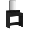 Table de Toilette Chêne noir 79 x 41 x 140 cm Bois d'ingénierie 617206617206