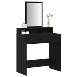 Table de Toilette Chêne noir 79 x 41 x 140 cm Bois d'ingénierie 617206617206