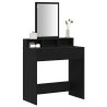 Table de Toilette Chêne noir 79 x 41 x 140 cm Bois d'ingénierie 617206617206