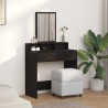 Table de Toilette Chêne noir 79 x 41 x 140 cm Bois d'ingénierie 617206617206