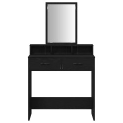 Table de Toilette Chêne noir 79 x 41 x 140 cm Bois d'ingénierie 617206617206
