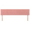 Têtes de lit Rose 180x5x78/88 cm Velours 617207617207