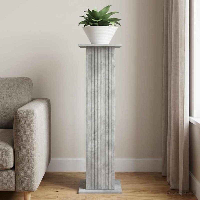 Support de Plante Gris béton 30,5 x 30 x 100,5 cm 617208617208
