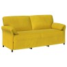 Sofa 3 places Jaune 198 x 83 x 95 cm Velours 617209617209
