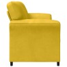 Sofa 3 places Jaune 198 x 83 x 95 cm Velours 617209617209