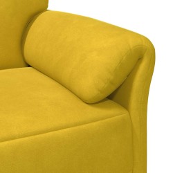 Sofa 3 places Jaune 198 x 83 x 95 cm Velours 617209617209