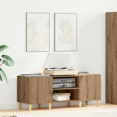 Meuble à vinyles 121 x 38 x 48 cm Bois d'ingénierie 617212617212