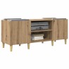 Meuble à vinyles 121 x 38 x 48 cm Bois d'ingénierie 617212617212