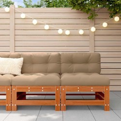 Sofa de jardin milieu Pin massif Brun Ciré 617213617213