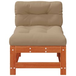 Sofa de jardin milieu Pin massif Brun Ciré 617213617213