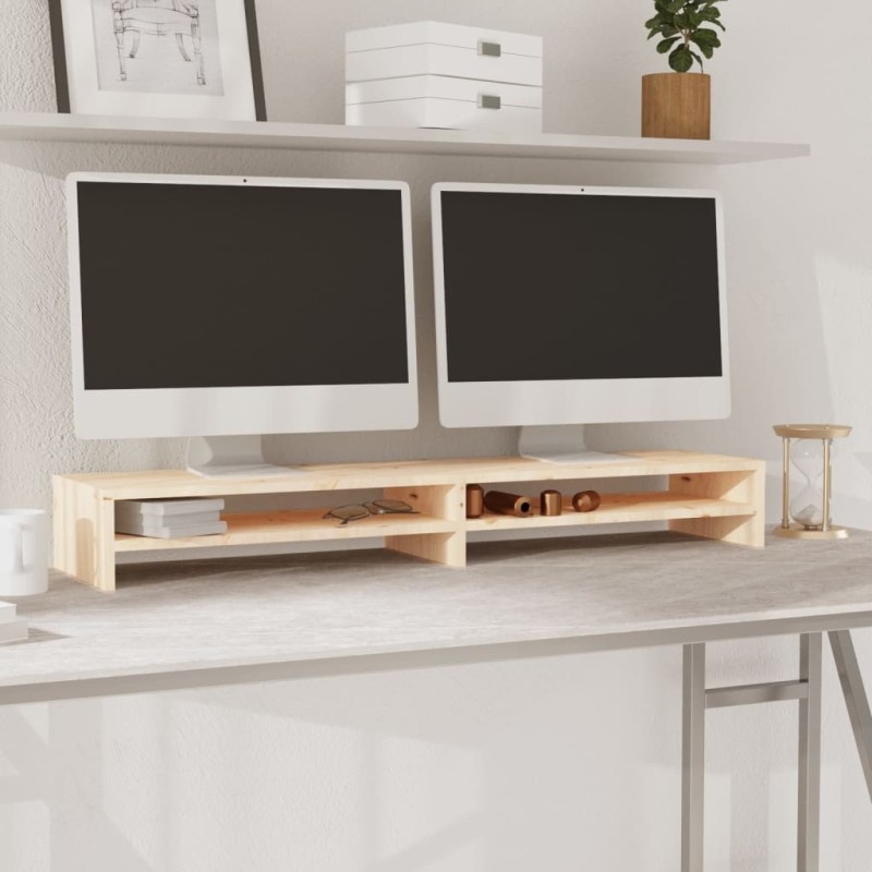 Support de moniteur 100x24x13 cm Bois de pin solide 617217617217