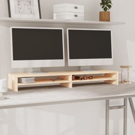 Support de moniteur 100x24x13 cm Bois de pin solide 617217617217