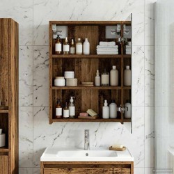Armoire Miroir de Salle de Bain Bois ancien 43 x 16 x 62.5 cm 617218617218