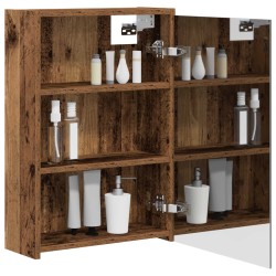 Armoire Miroir de Salle de Bain Bois ancien 43 x 16 x 62.5 cm 617218617218