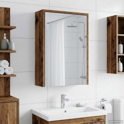 Armoire Miroir de Salle de Bain Bois ancien 43 x 16 x 62.5 cm 617218617218