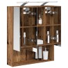 Armoire Miroir de Salle de Bain Bois ancien 60 x 14.5 x 70 cm 617222617222