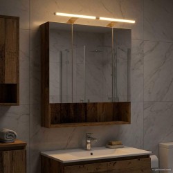 Armoire Miroir de Salle de Bain Bois ancien 60 x 14.5 x 70 cm 617222617222
