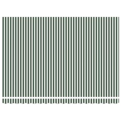 Auvent rétractable manuel Vert et blanc 4,5 × 3 m 617225617225