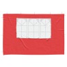 Mur de tente de fête 2 pcs 300 x 195 cm Rouge PE et acier 617226617226