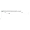 Auvent rétractable Gris clair et blanc 500 × 350 cm 617227617227