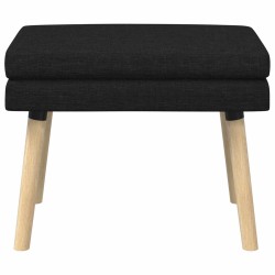 Banc à double couche Noir 60 x 40 x 46 cm Tissu 617229617229