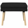 Banc à double couche Noir 60 x 40 x 46 cm Tissu 617229617229