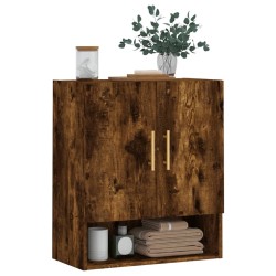 Armoire murale chêne fumé 60x31x70 cm bois d'ingénierie 617232617232