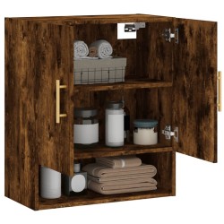 Armoire murale chêne fumé 60x31x70 cm bois d'ingénierie 617232617232