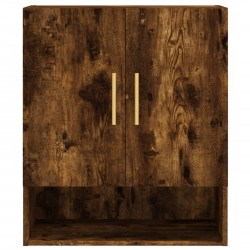 Armoire murale chêne fumé 60x31x70 cm bois d'ingénierie 617232617232