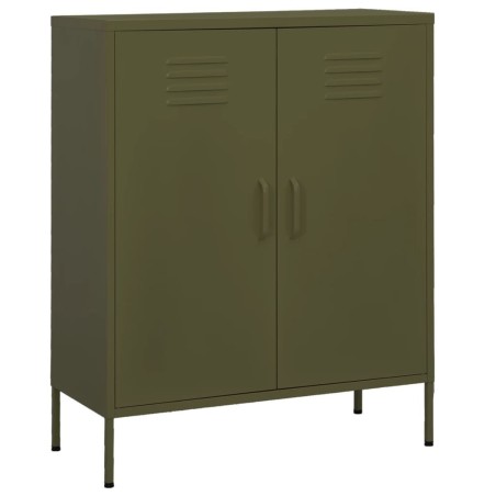 Armoire de rangement Vert olive 80x35x101,5 cm Acier 617233617233