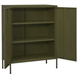 Armoire de rangement Vert olive 80x35x101,5 cm Acier 617233617233