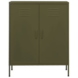 Armoire de rangement Vert olive 80x35x101,5 cm Acier 617233617233